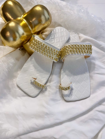 Saint White Sandals