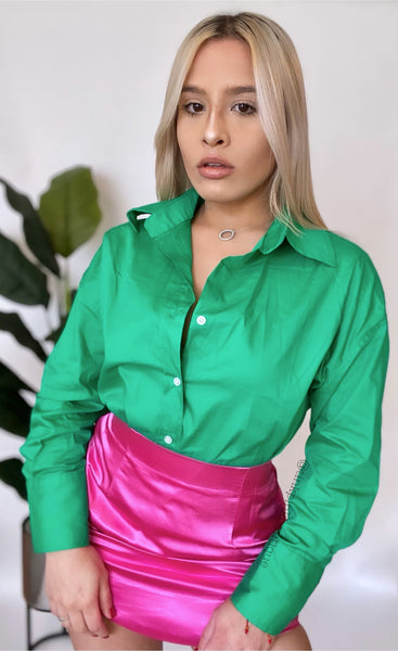 Button-Up Clasic Shirt Green