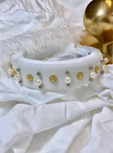 Classy Velvet Pearl Headbands